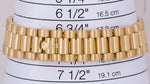 Rolex Day-Date President FAT BUCKLE White Roman 18K Gold REHAUT 36mm 118238 BOX