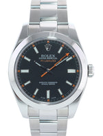 MINT PAPERS Rolex Milgauss 116400 Black Dial 40mm Steel Oyster Watch Box