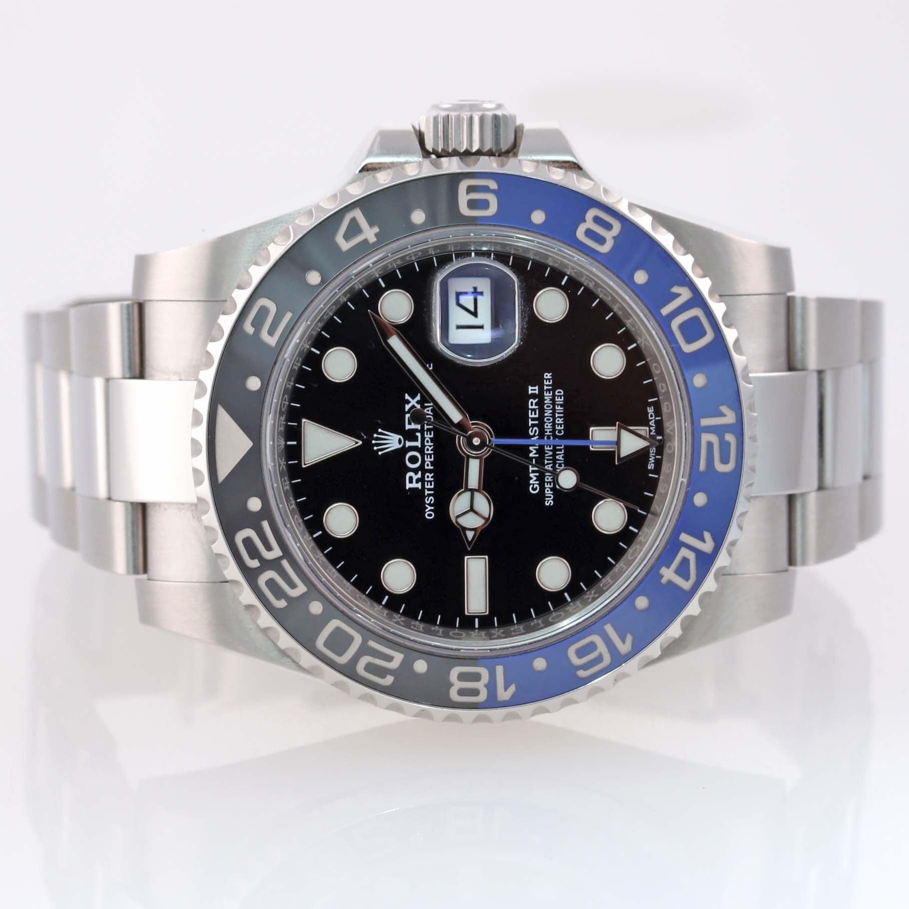 MINT 2017 PAPERS Rolex GMT Master Blue 116710 BLNR Ceramic Batman Watch Box