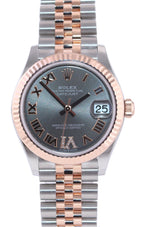 2021 PAPERS Rolex DateJust 278271 Rose Gold Slate Diamond Jubilee 31mm Watch