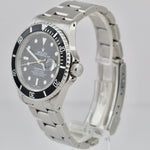 UNPOLISHED Rolex Submariner Date 40mm BLACK Stainless Steel Dive Watch 16610