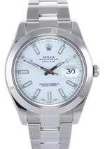 2015-2016 Rolex DateJust II 116300 White Stick Stainless Steel 41mm Watch Box