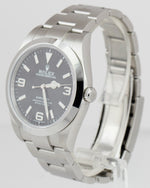 UNPOL Rolex Explorer I Black 369 FULL LUME MK2 Stainless Steel 39mm 214270 Watch