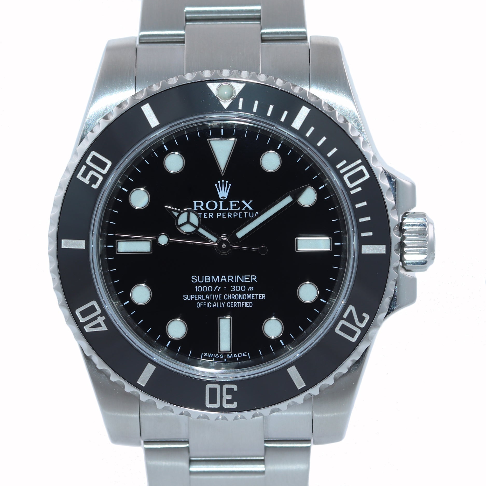 MINT 2019 Rolex Submariner No-Date 114060 Steel Black Ceramic 40mm Watch Box