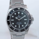 MINT 2019 Rolex Submariner No-Date 114060 Steel Black Ceramic 40mm Watch Box