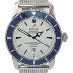 Breitling SuperOcean Heritage 46 A17320 Blue Ivory Dial Date 46mm Steel Watch