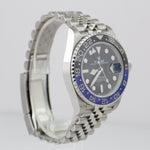 UNPOLISHED NEW CARD Rolex GMT-Master II Batman JUBILEE 40mm 126710 BLNR Watch