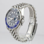 UNPOLISHED NEW CARD Rolex GMT-Master II Batman JUBILEE 40mm 126710 BLNR Watch