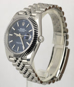 Rolex DateJust 41 126334 Blue Stainless Steel 18k Bezel Jubilee 41mm Swiss Watch