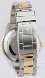 Rolex Submariner Two-Tone 18K Gold Stainless Blue 40mm Watch 16613 BOX PAPERS