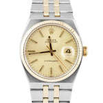 Rolex Oysterquartz DateJust Two-Tone 18K Yellow Gold Stainless Steel Watch 17013