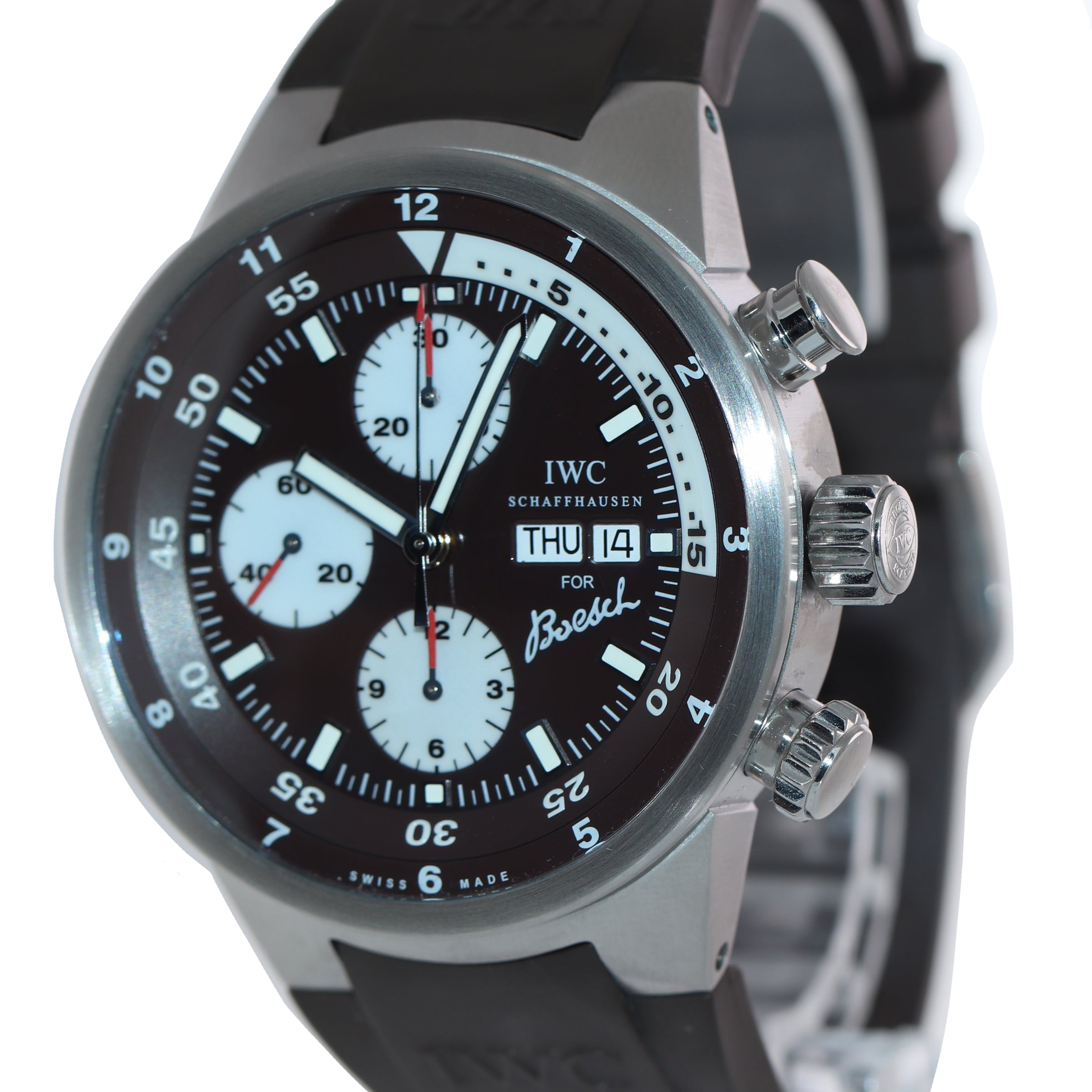 PAPERS IWC Aquatimer Boesch Limited Chronograph 44mm IW378204 Steel Br