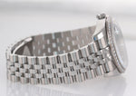 PAPERS Rolex DateJust 116244 Jubilee Black Diamond Bezel 36mm Steel Watch Box
