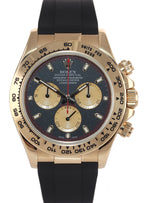 PAUL NEWMAN Rolex Daytona 116518 Gold Black Dial 18k Yellow Gold Rubber Watch