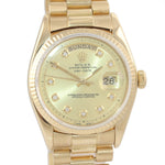 Rolex Day-Date President 36mm 1803 18k Yellow Gold 36mm Diamond Watch