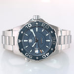 Tag Heuer Aquaracer Calibre 5 WAJ2112 Automatic Steel Blue Date Dive Watch