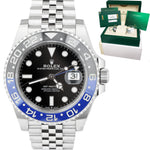 Rolex GMT-Master II Batman Black Blue Stainless Ceramic 40mm Watch 126710 BLNR