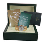 MINT Rolex Daytona 116528 White Dial Chronograph 18k Gold 40mm Watch Box