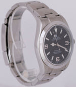 MINT Rolex Explorer I Black Stainless Steel 39mm MK1 Automatic Watch 214270