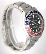 VINTAGE Rolex GMT-Master PEPSI Blue Red Stainless Steel Black 40mm 16700 Watch