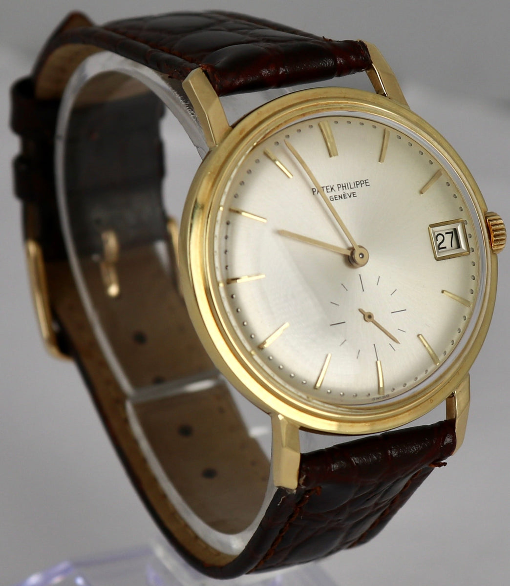 Patek Philippe Calatrava Silver 18K Yellow Gold Silver Automatic 35mm