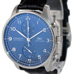 2020 PAPERS IWC Portuguese Chronograph 41mm Steel Chronograph Watch IW371606