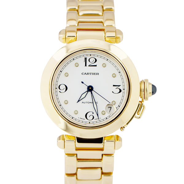 Cartier pasha outlet gold watch