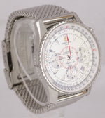 Breitling Montbrillant 01 Chronograph Automatic Steel White Date 40mm AB0131