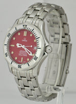 RARE Omega Seamaster Professional MARUI Red Wave Automatic 36mm Watch 2552.61