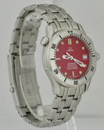 RARE Omega Seamaster Professional MARUI Red Wave Automatic 36mm Watch 2552.61