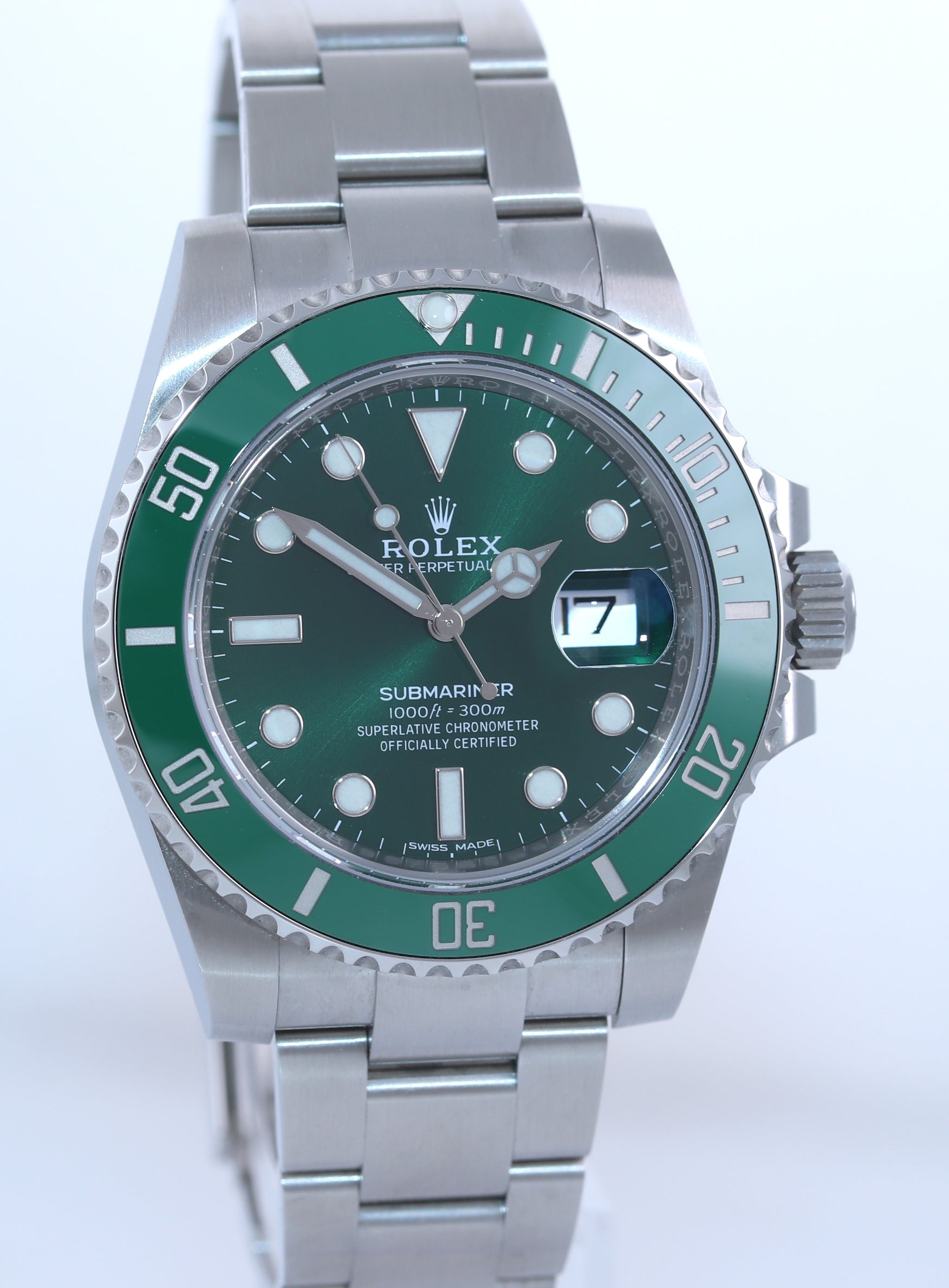 DISCONTINUED Rolex Submariner Hulk 116610LV Green Ceramic Watch Box