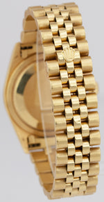 Rolex DateJust 36mm 18K Yellow Gold ONYX Black Jubilee Automatic Watch 16238