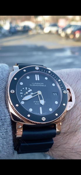 MINT 2019 Panerai Luminor 1950 Submersible 18K Rose Gold 42mm PAM 684