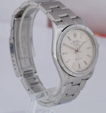 2001 Rolex Air-King Perpetual Silver 34mm Oyster Steel Watch 14010M BOX PAPERS