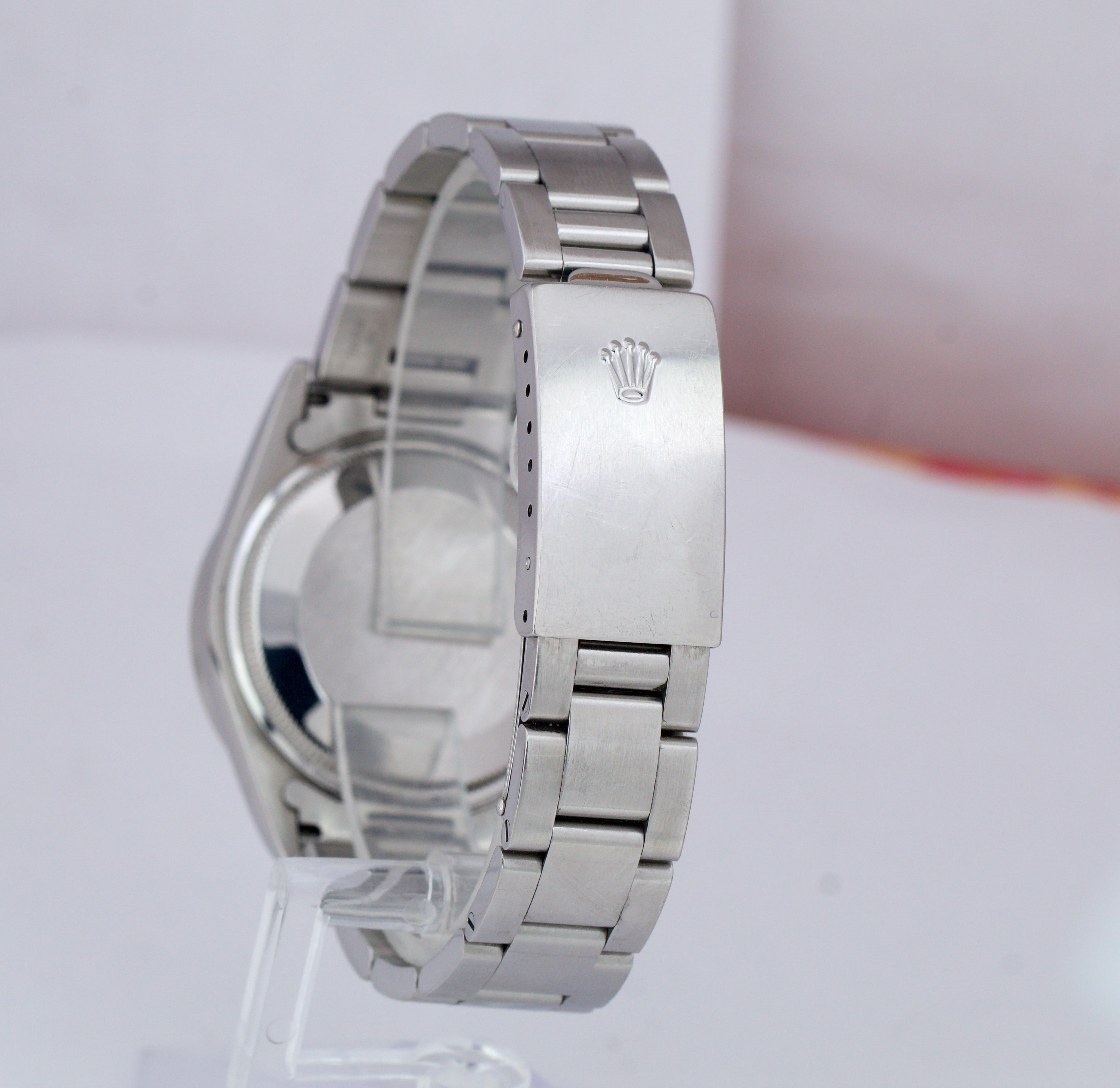 2001 Rolex Air-King Perpetual Silver 34mm Oyster Steel Watch 14010M BOX PAPERS