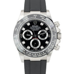 UNWORN 2021 Rolex Daytona 18K White Gold DIAMOND Chronograph 40mm Watch 116519