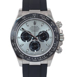 2021 Rolex Daytona Cosmograph 116519LN 18K White Gold Ceramic Silver Watch Box