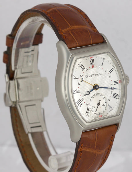 Girard Perregaux Richeville Stainless Steel Silver 34mm Calendar Watch