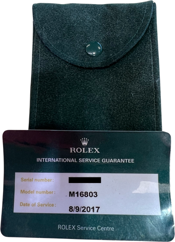 Rolex Submariner Date BLUE 18K Yellow Gold Stainless Steel 40mm 16803 Watch