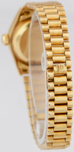 UNPOL. Ladies Rolex DateJust President 26mm Diamond Champagne Dial Watch 69178