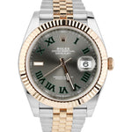 Rolex DateJust 41 WIMBLEDON Everose Gold Two-Tone Jubilee Steel Watch 126331