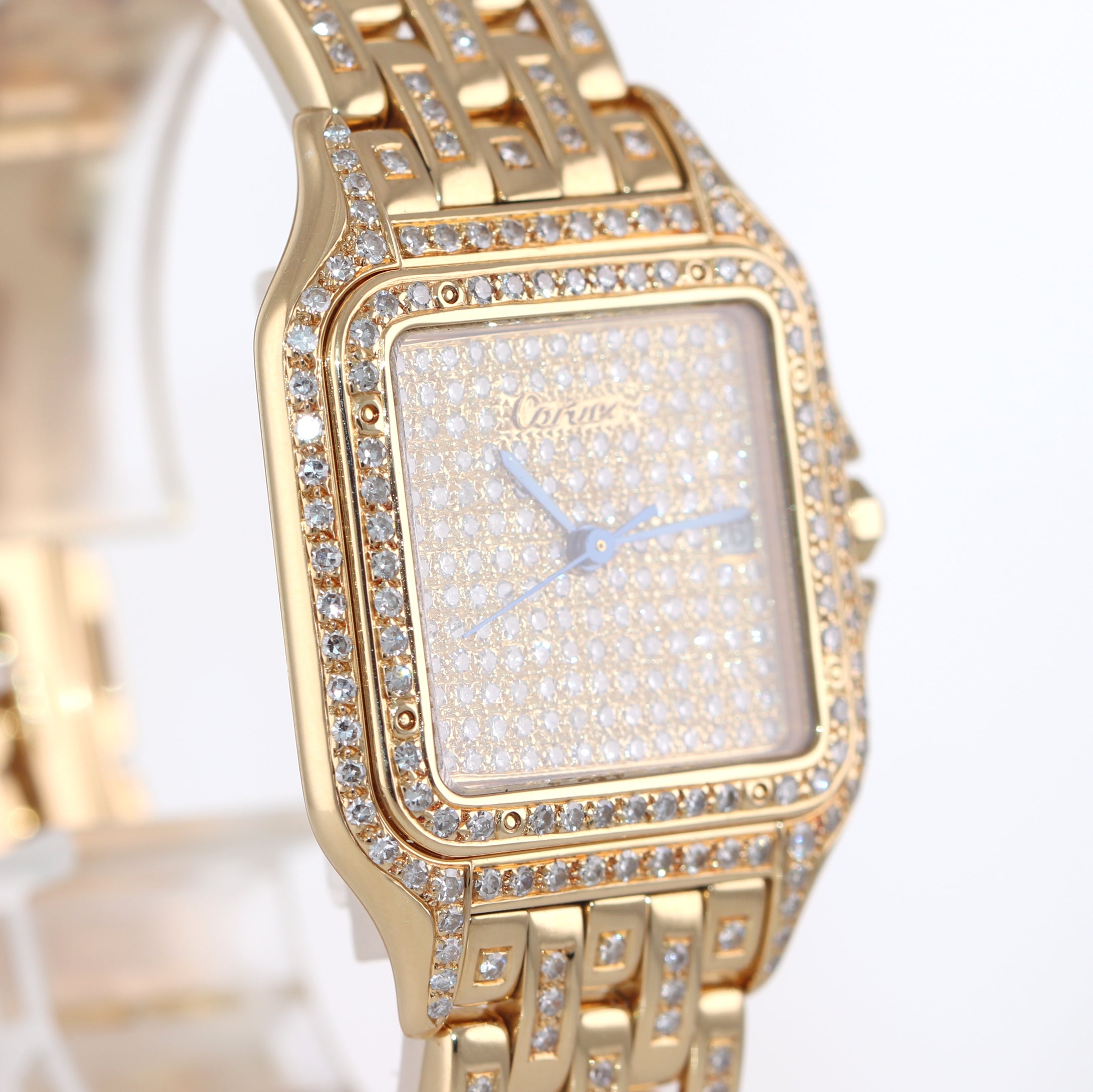 Cartier Trocadero Ladies Yellow Gold and Diamond Quartz Bracelet