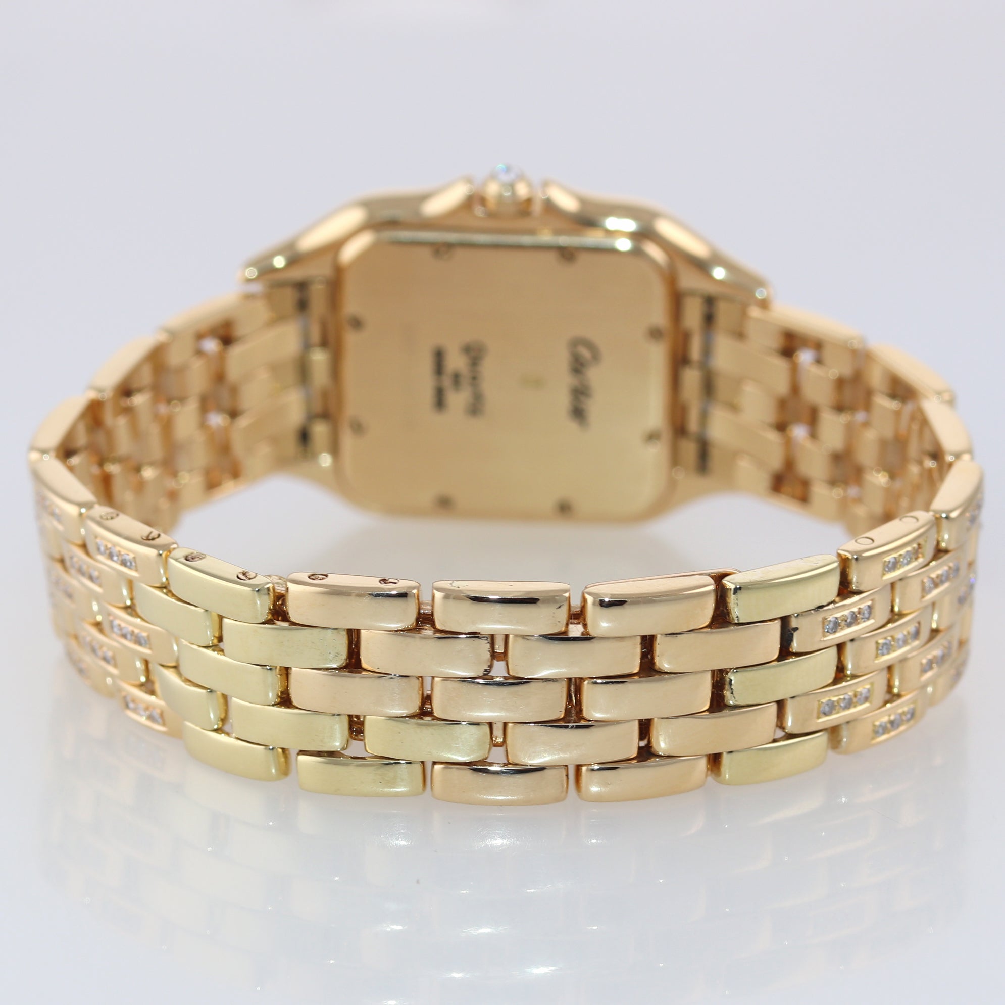 Cartier Trocadero Ladies Yellow Gold and Diamond Quartz Bracelet