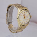 Rolex Oyster Perpetual Date 1550 14K Yellow Gold Shell Stainless 34mm Watch