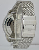 Breitling SuperOcean Heritage Blue Chronograph A13320 46mm Mesh Stainless Watch