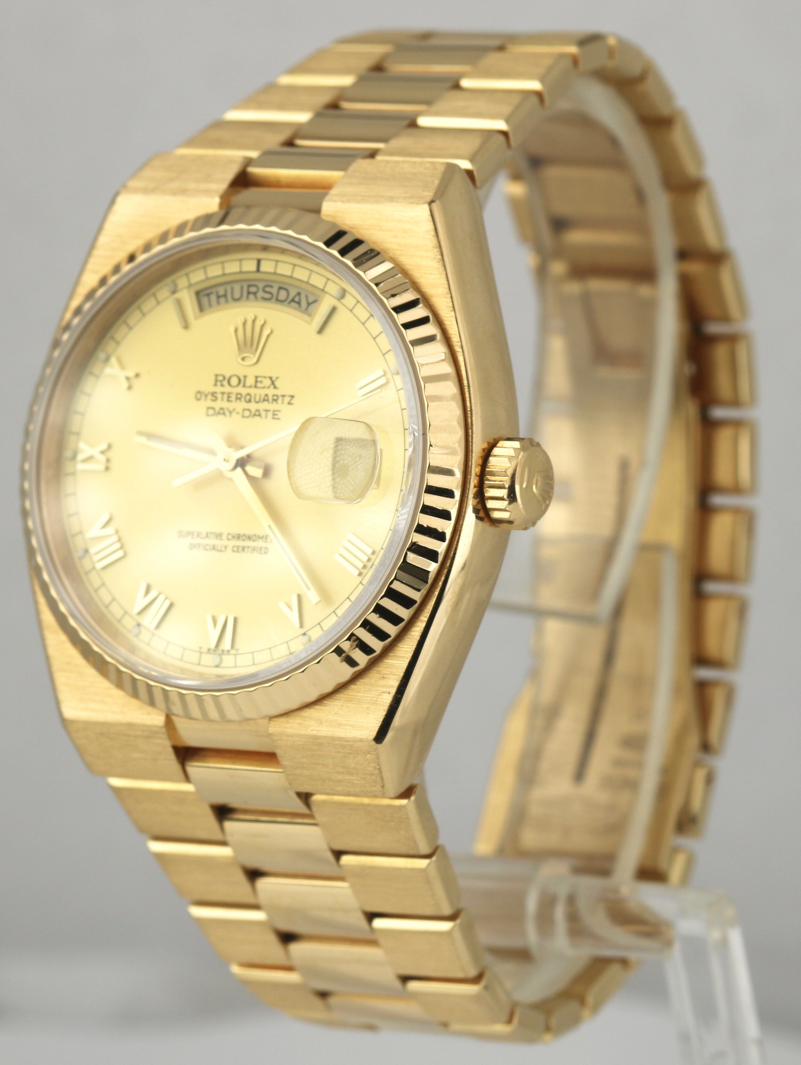 18K Yellow Gold Rolex Date Oyster Perpetual Ref #1501 - Francis Jewellers