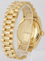 MINT Rolex Day-Date President 36 Champagne Tapestry 18K Yellow Gold Watch 18038