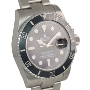 Rolex Submariner Date 116610 Steel Black Ceramic Bezel 40m Watch Box