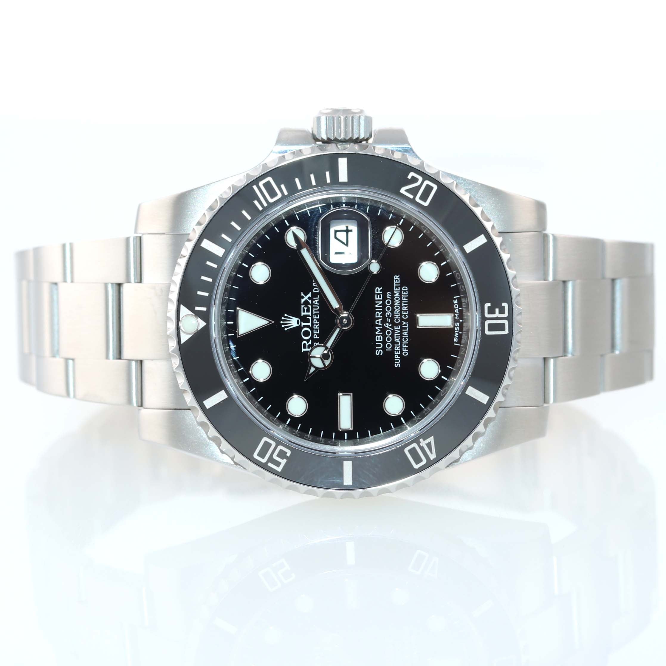 Rolex Submariner Date 116610 Steel Black Ceramic Bezel 40m Watch Box