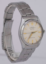 UNPOLISHED 1959 Rolex Oyster Perpetual Air-King SILVER 34mm Stainless Steel 5500